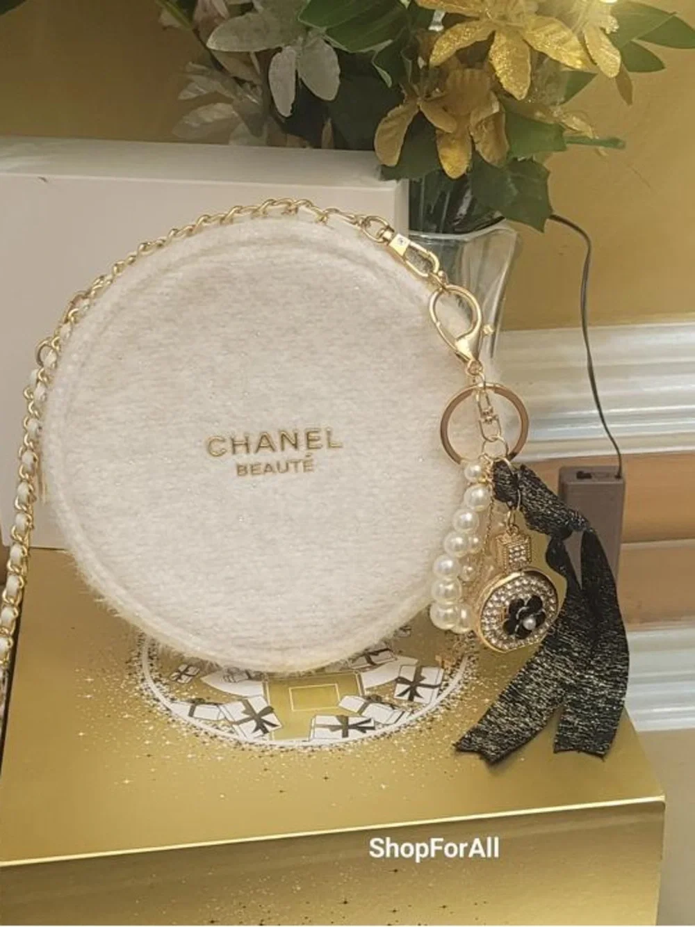 Chanel cosmetic bag pouch